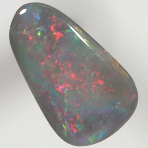 SOLID SEMI BLACK OPAL Burning red over green